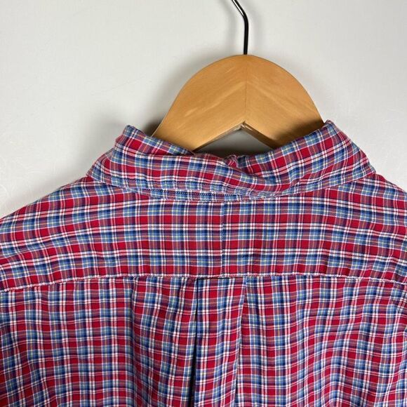 Polo Ralph Lauren Button Down Shirt Collared Plaid Red Blue White Yellow Men’s L - Picture 6 of 13